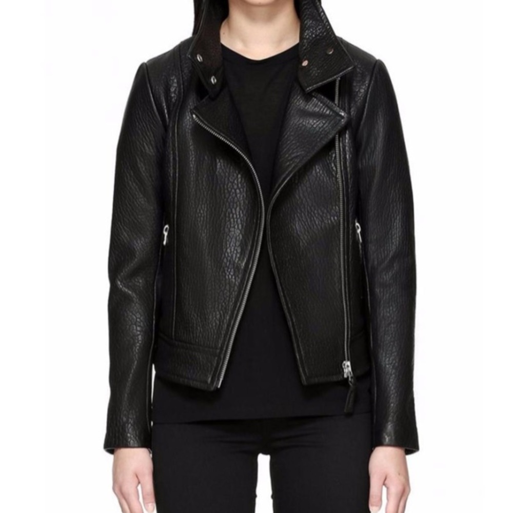 Mackage Leather Motorcycle Jacket